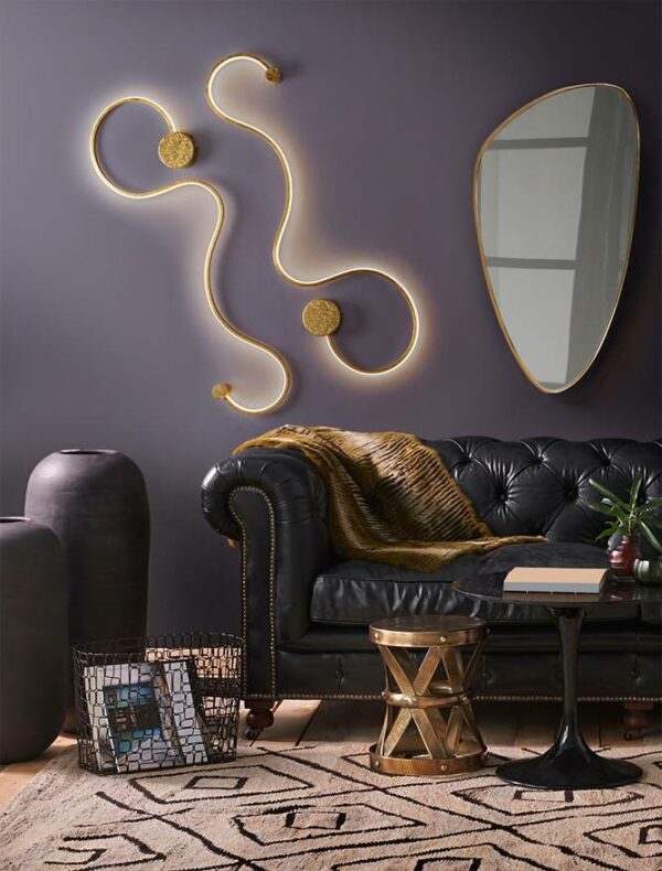 Candeeiro de Parede Grafos Gold 227032