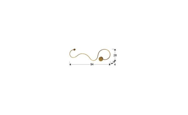 Candeeiro de Parede Grafos Gold 227032