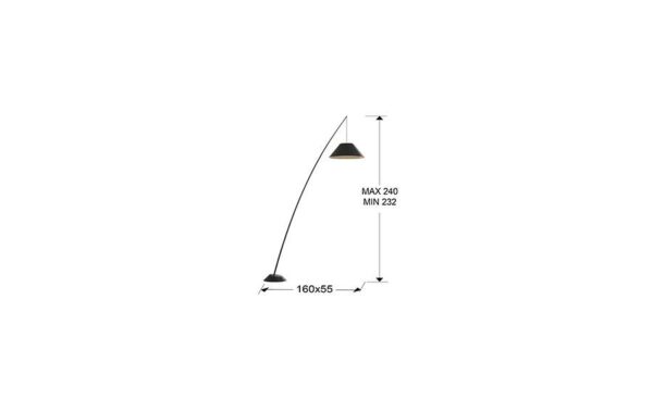 Candeeiro de Pé Junco Black 425131