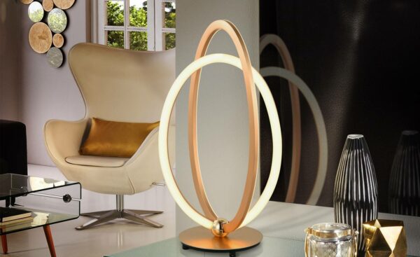 Candeeiro de Mesa Ocellis Ouro Rosa 814140