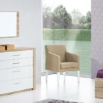 Cómoda Paris Carvalho Natura/Branco Lourini