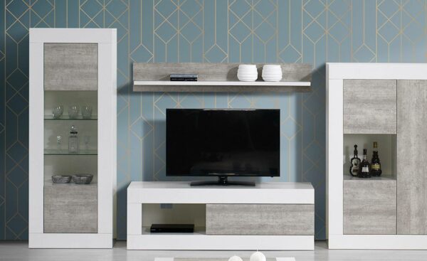 Cristaleira Madrid Stone Branco Lourini