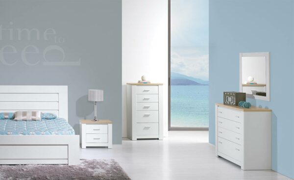 Quarto de Casal Florença Branco Carvalho Lourini
