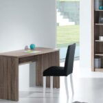 Secretária Paris Carvalho Cinza/Branco Lourini