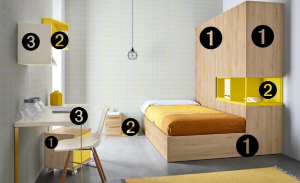 Quarto Juvenil Sonrie 59 | Moveistore - Loja Online de Mobiliário