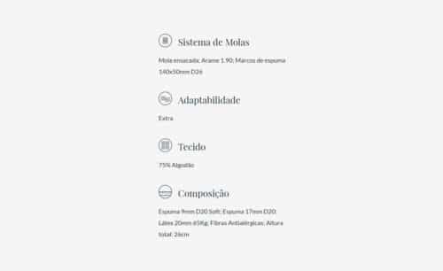 Colchão Caronte Colchoes Cal | Moveistore - Loja Online de Mobiliári
