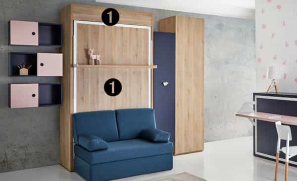 Cama Rebatível Sonrie c/ Sofá | Moveistore - Loja Online de Mobiliá