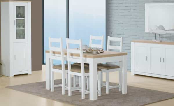 Mesa de Jantar Branco Carvalho Florença Lourini