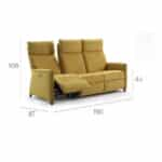 sofa de 3 lugares tribeca