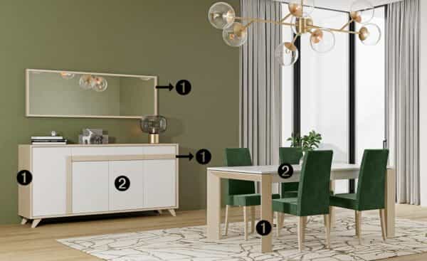 Sala de Jantar Due 21 | Moveistore - Loja Online de Mobiliário moveis