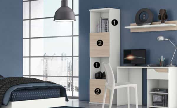 Estante Juvenil Curve 06