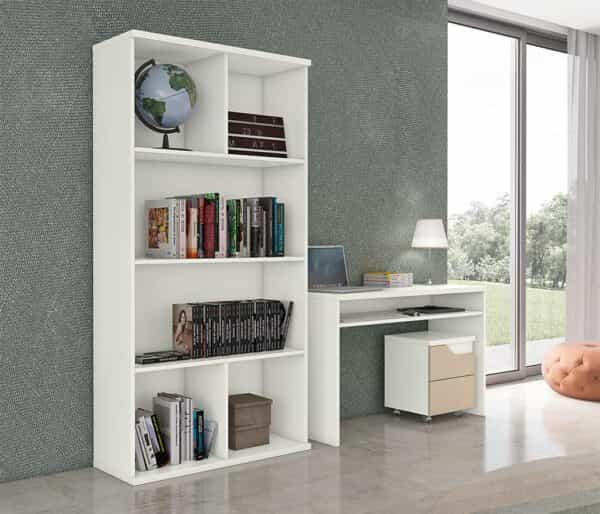 Secretária com Bloco de Rodas Curve CR | Moveistore