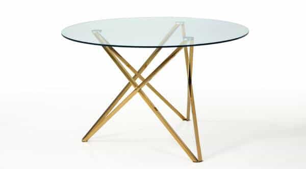 Mesa Dourada Redonda 854TBR002G