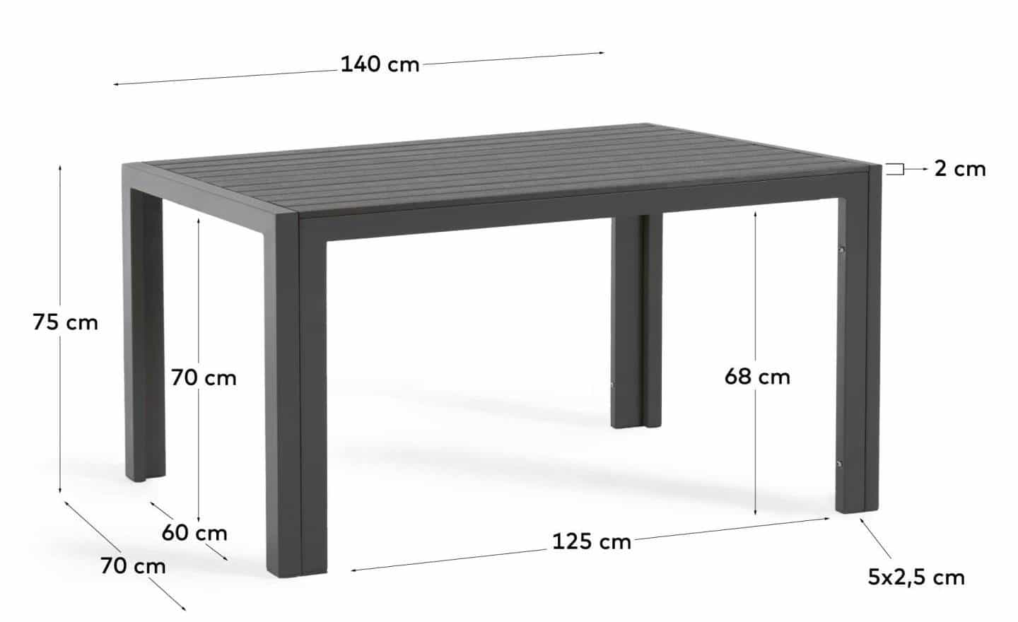Mesa de Jantar de Exterior AB513N01