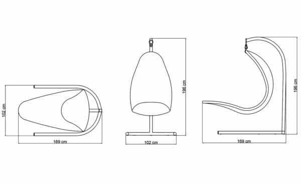 Cadeirão Suspenso Christy | Mobiliário de Exterior de Luxo - Moveistore