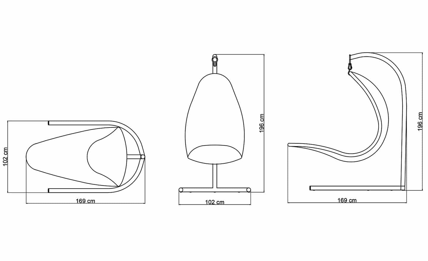 Cadeirão Suspenso Christy | Mobiliário de Exterior de Luxo - Moveistore