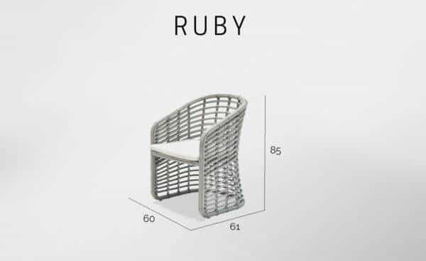 Cadeira de Jardim Ruby Skyline Design Cadeiras | Moveistore - Mobiliário de Jardim Online