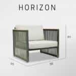 Cadeirão de Exterior Horizon