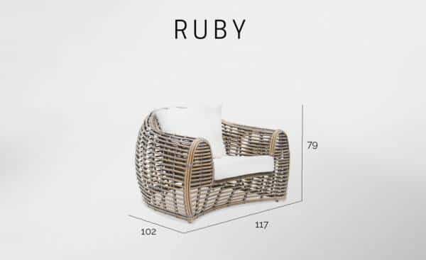 Cadeirão de Exterior Ruby Skyline Design | Moveistore - Loja Online de Mobiliário de Interior e Exterior