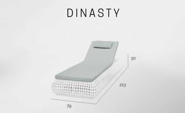 Espreguiçadeira Dynasty Móveis para Jardim, Terraço, Exterior | Moveistore