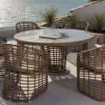 Mesa de Jardim Redonda Ruby