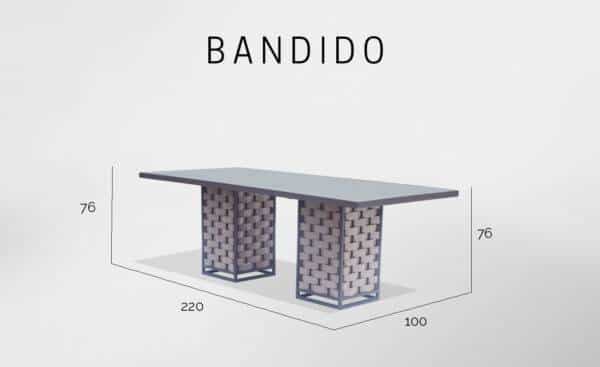 Mesa de Jardim Retangular Bandido - Mobiliário de Exterior | Moveistore