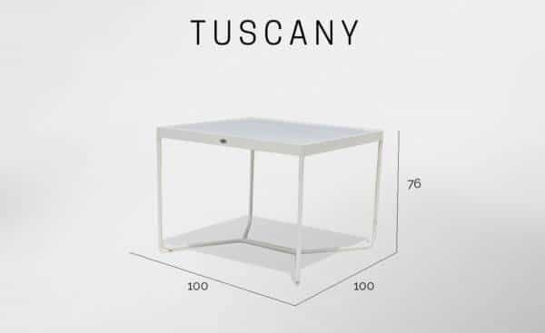Mesa de Jardim Quadrada Tuscany - Mobiliário de Exterior | Moveistore