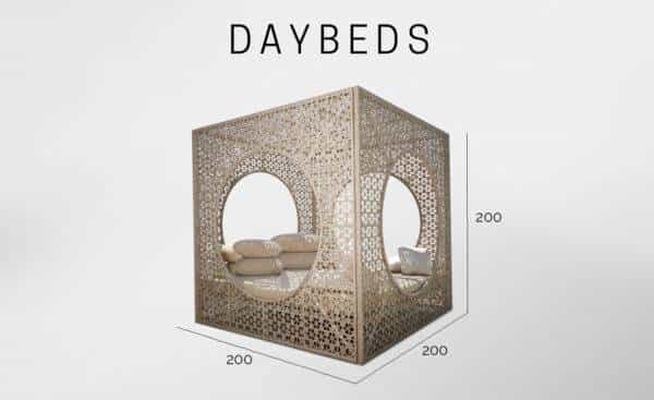 Daybed Cube Skyline Design | Moveistore - Loja Online de Mobiliário de Exterior para Hotel, Casa, etc.. Capital do Móvel