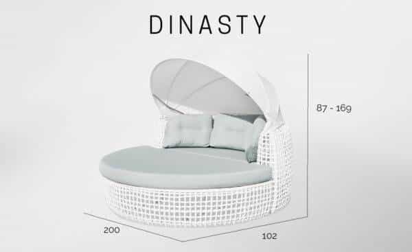 Daybed Dynasty Skyline Design | Moveistore - Loja Online de Mobiliário de Exterior para Hotel, Casa, etc.. Capital do Móvel