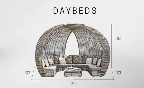 Daybed Spartan Skyline Design | Moveistore - Loja Online - Móveis para Exterior