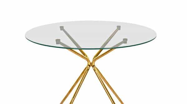 Mesa Redonda Pé Dourado 874ZL122 | Moveistore - Loja Online de Mobiliário