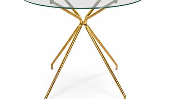 Mesa Redonda Pé Dourado 874ZL122 | Moveistore - Loja Online de Mobiliário