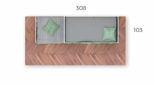 Beliche com Arrumação LB 69 precos de Camas de Bebé e Beliches Moveistore