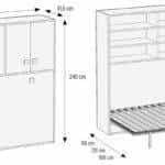 Cama Rebatível Horizontal com Arrumação LB 65