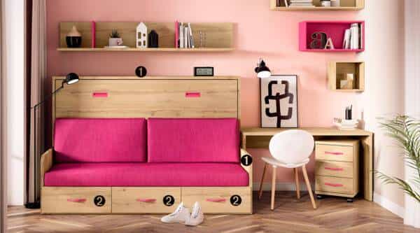 Cama Rebatível Horizontal com Sofá LB 67 precos de Camas e Cabeceiras Moveistore Loja Online