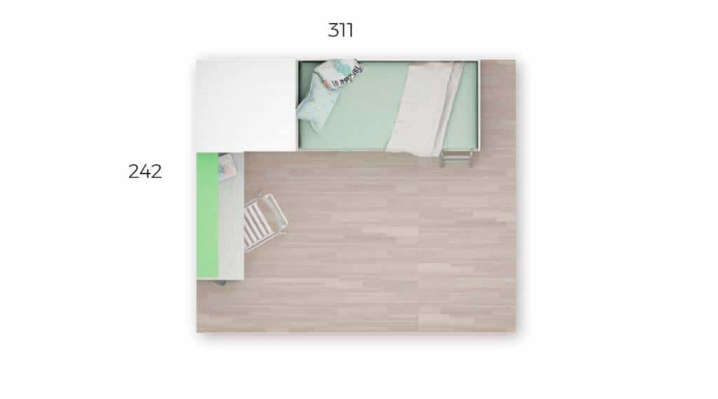 Quarto Compacto de Criança LB 48 precos de Quartos Juvenis Moveistore