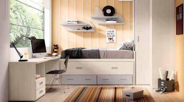 Quarto Juvenil Compacto Moderno LB 51 | Moveistore - Loja Online de Móveis
