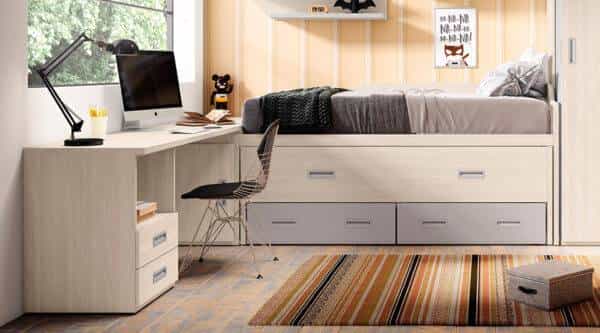 Quarto Juvenil Compacto Moderno LB 51 | Moveistore - Loja Online de Móveis