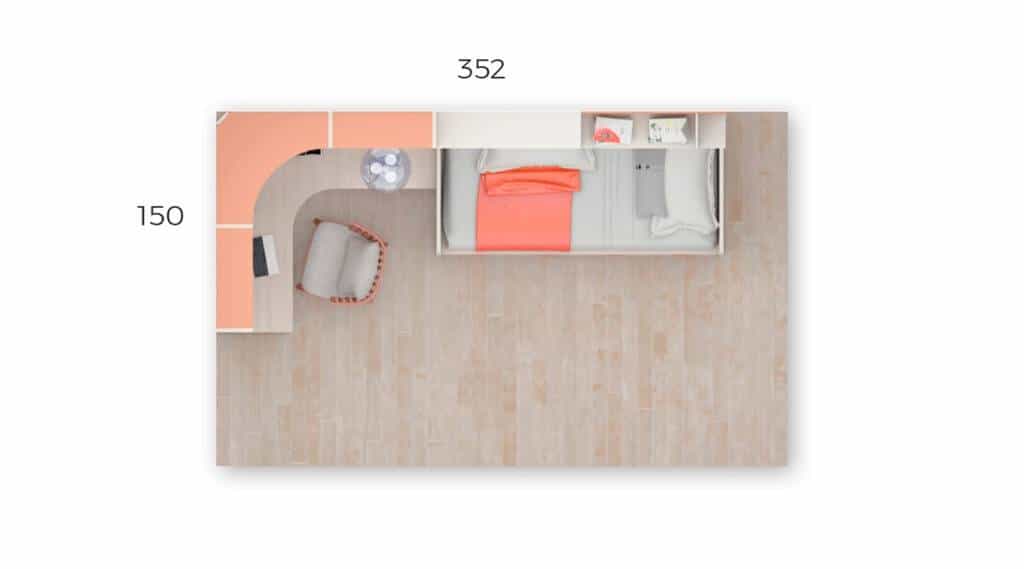 Quarto de Criança Compacto LB 58 precos de Quartos Juvenis Moveistore Loja Online de Móveis para Quarto de Criança