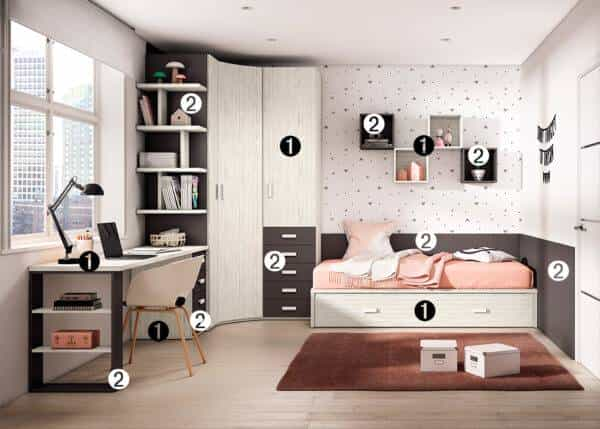 Quarto de Criança LB 13 | Moveistore - Loja Online de Mobiliário