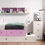 Quarto de Menina Compacto LB 61 precos de Quartos Juvenis Moveistore