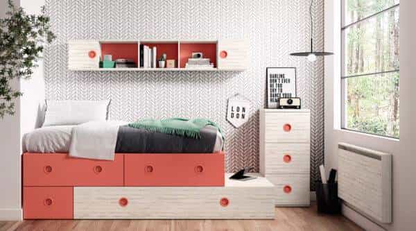 Quarto de Menina Compacto LB 61 precos de Quartos Juvenis Moveistore