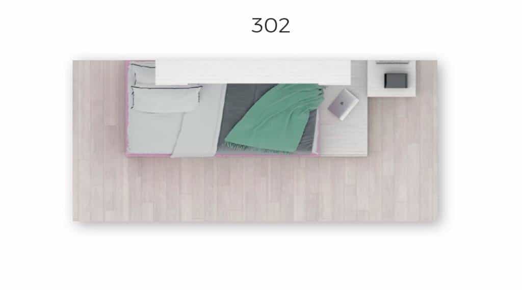 Quarto de Menina Compacto LB 61 precos de Quartos Juvenis Moveistore