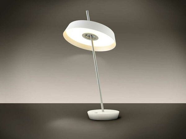 Candeeiro de Mesa Vertigo Branco Prata 147231 precos de Candeeiros de Mesa | Moveistore - Loja Onlinde de Decoração de Interiores