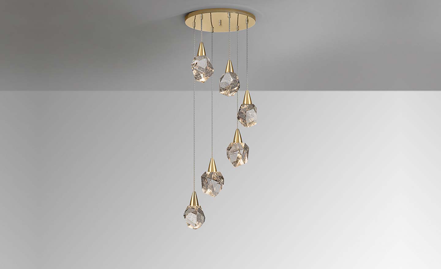 Candeeiro de Teto Aquaria Dourado 157261