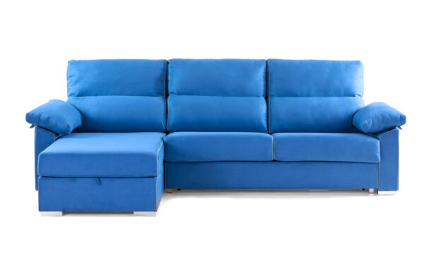 Sofá Chaise Com Cama Irene Moderno e Elegante com Baú de 80cm | Moveistore