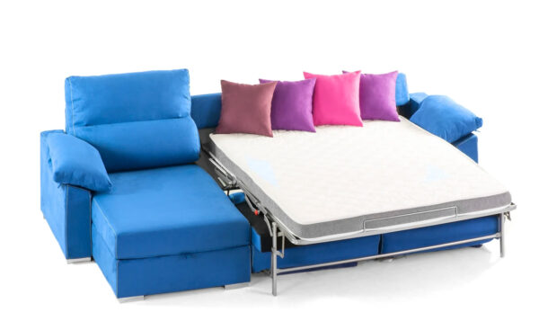 Sofá Chaise Com Cama Irene Moderno e Elegante com Baú de 80cm | Moveistore