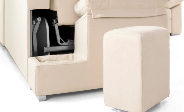 Sofá de Canto com Cama Venus com colchão e encosto de cabeça reclinável Moveistore