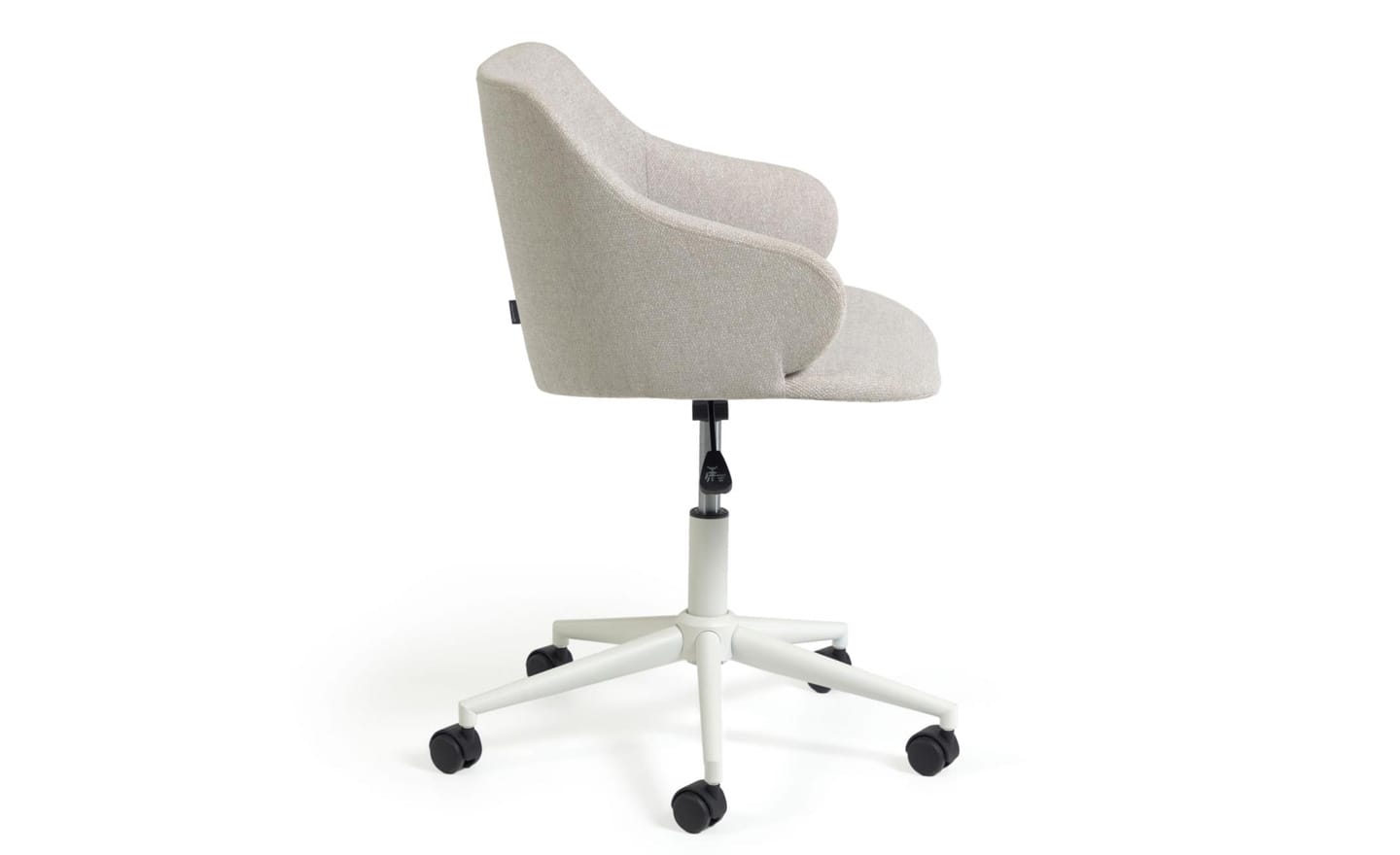 Cadeira de Escritório Einara Cinza Claro - CC2261GR39. Conforto e estilo em uma cadeira giratória com assento acolchoado e regulagem de altura. Moveistore