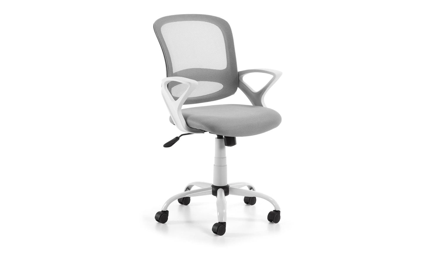 Cadeira de Escritório Tangier Cinza - C563J03. Cadeira giratória com encosto reclinável, suporte lombar e assento ajustável, ideal para ambientes de trabalho confortáveis e produtivos.